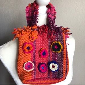 Handmade small mini colorful tote